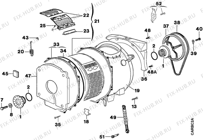 Взрыв-схема стиральной машины Zanussi TL862C - Схема узла Boiler